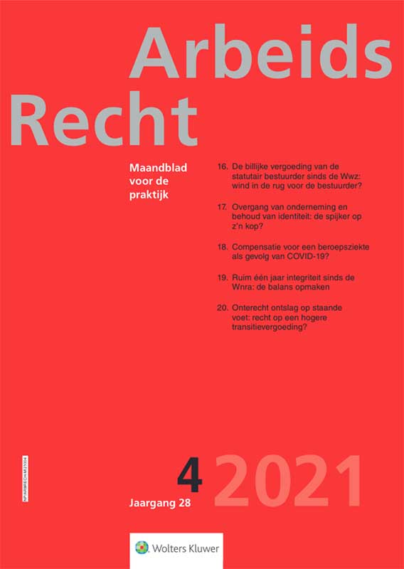 ArbeidsRecht 28 (2021), afl. 4, omslag