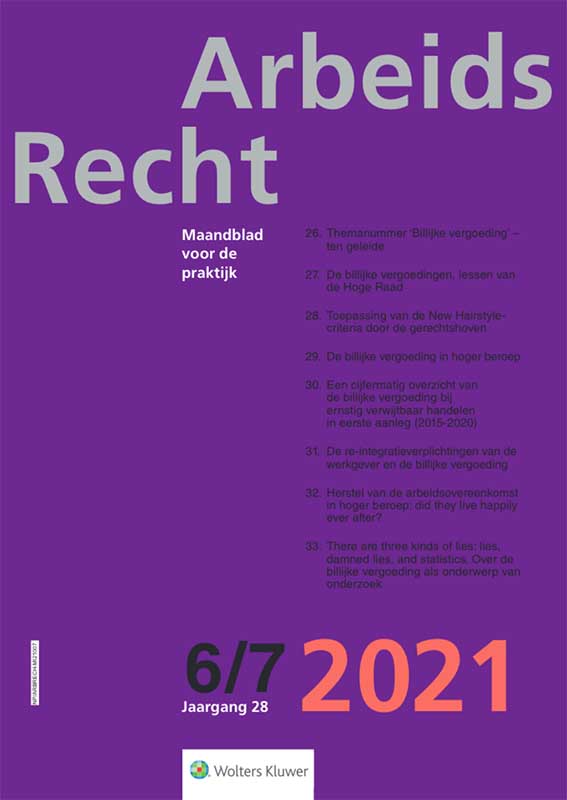 ArbeidsRecht 28 (2021), afl. 6/7, omslag