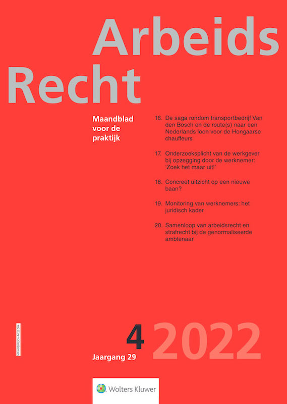 ArbeidsRecht 2022 (29) 4, omslag
