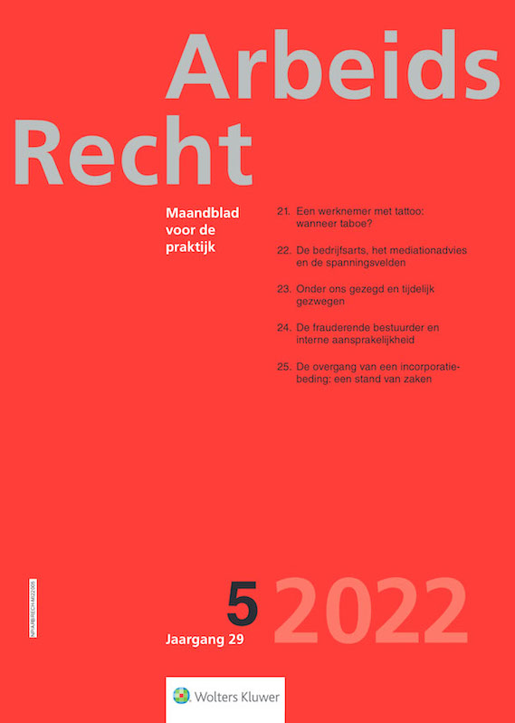 ArbeidsRecht 2022 (29) 5, omslag